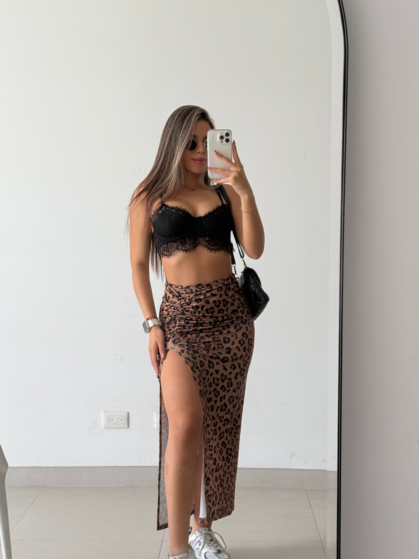 Falda animal print