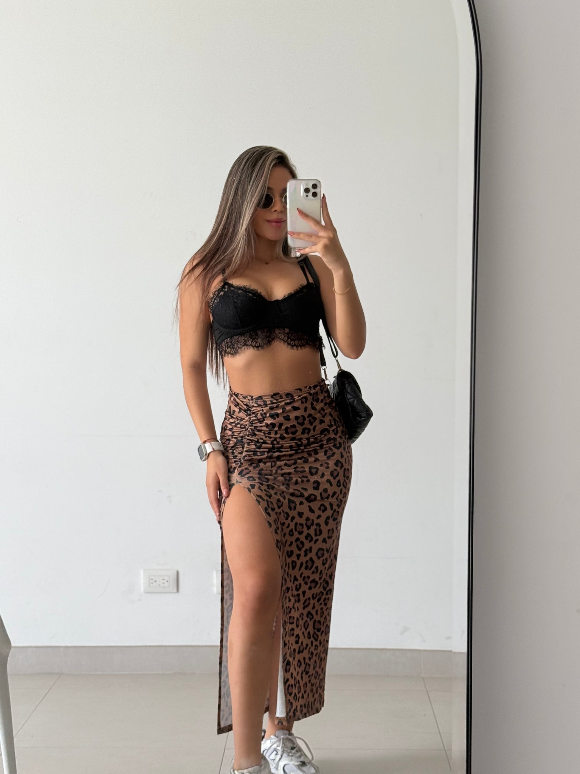 Falda animal print